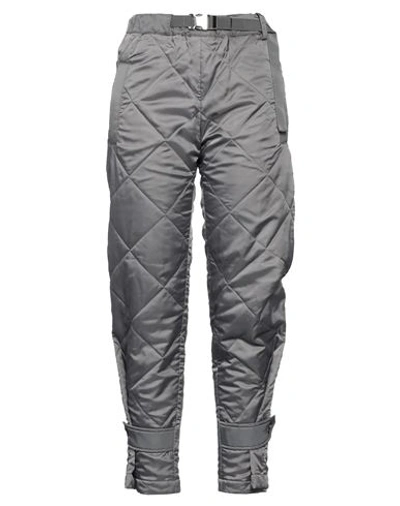 Sacai Woman Pants Grey Size 1 Polyester, Nylon In Grey