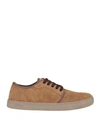NATURAL WORLD NATURAL WORLD MAN SNEAKERS CAMEL SIZE 7 SOFT LEATHER