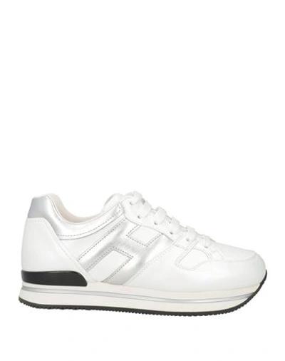 Hogan Woman Sneakers Ivory Size 10 Soft Leather In White