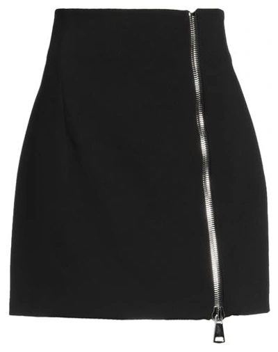 16arlington Woman Mini Skirt Black Size 4 Polyester, Rayon, Elastane