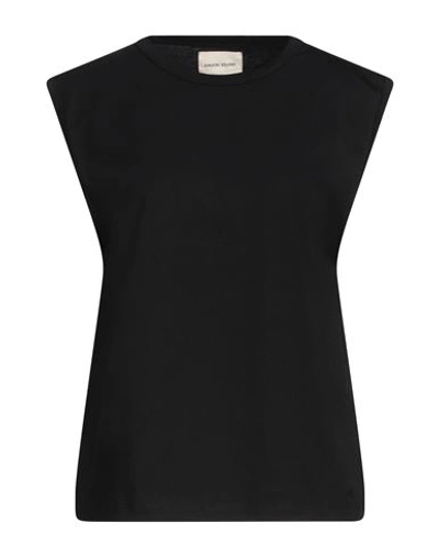 Loulou Studio Woman T-shirt Black Size L Pima Cotton