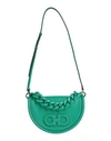 Ferragamo Woman Handbag Green Size - Soft Leather In Green