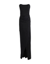 Elisabetta Franchi Woman Long Dress Black Size 4 Viscose, Elastane