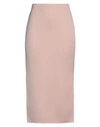Giorgio Armani Woman Midi Skirt Pink Size 4 Virgin Wool, Elastane