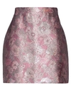 Christopher Kane Woman Mini Skirt Pink Size 8 Silk, Polyester In Pink