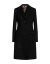 DOLCE & GABBANA DOLCE & GABBANA WOMAN COAT BLACK SIZE 10 VIRGIN WOOL, CASHMERE