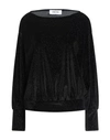 Frase Francesca Severi Woman Top Black Size 6 Polyester, Elastane In Black