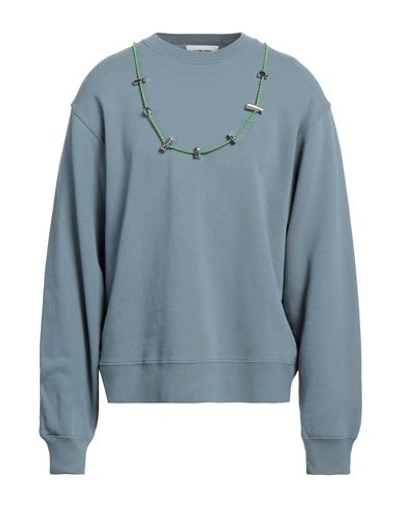 Ambush Man Sweatshirt Light Blue Size L Cotton, Polyester