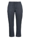 Haikure Woman Pants Midnight Blue Size 31 Cotton, Elastane