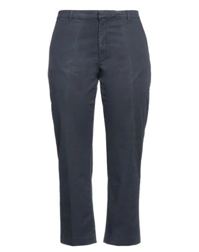 Haikure Woman Pants Midnight Blue Size 31 Cotton, Elastane