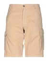 40weft Man Shorts & Bermuda Shorts Beige Size 28 Cotton
