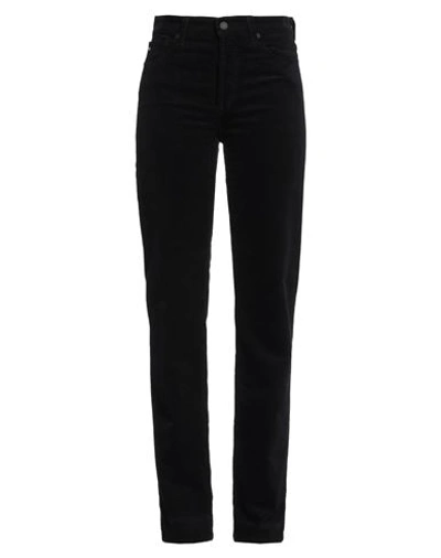 Ag Mari High Waist Slim Ankle Straight Leg Jeans In Black