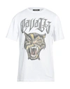 Roberto Cavalli Panther-print Cotton T-shirt In White