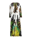 Valentino Garavani Woman Midi Dress Off White Size 14 Silk In Off White