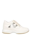 Hogan Woman Sneakers White Size 8.5 Soft Leather