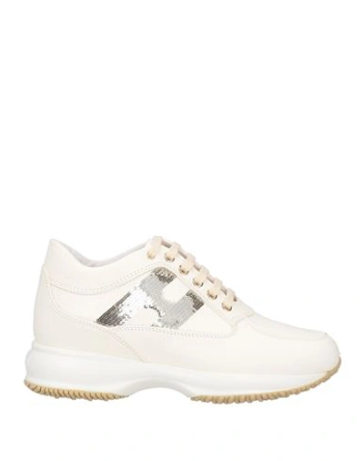 Hogan Woman Sneakers White Size 8.5 Soft Leather