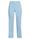 Liu •jo Woman Pants Sky Blue Size 6 Cotton, Polyester, Elastane