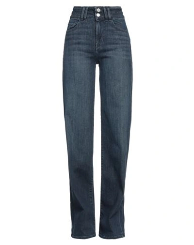 Frame Woman Jeans Blue Size 30 Cotton, Elasterell-p, Elastane