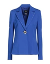 Cavalli Class Woman Blazer Blue Size 4 Viscose, Polyamide, Elastane