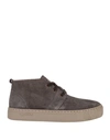 Natural World Woman Ankle Boots Lead Size 8 Soft Leather In Grey