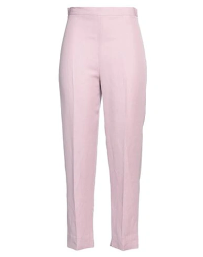 Antonelli Woman Pants Pink Size 8 Linen, Viscose