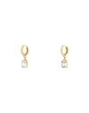 Shyla Margot-huggoes Woman Earrings Transparent Size - 925/1000 Silver, Glass, 916/1000 Gold Plated