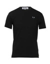 Comme Des Garçons Play Man T-shirt Black Size S Cotton