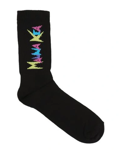 Mauna Kea Cotton Blend Logo Socks In Black