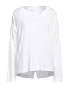 Daniele Fiesoli Woman T-shirt White Size 4 Linen, Elastane