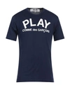 Comme Des Garçons Play Camiseta - Play In Navy Blue