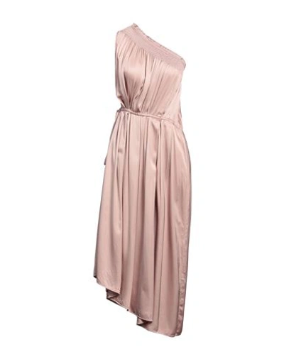 N°21 Woman Midi Dress Blush Size 8 Viscose In Pink