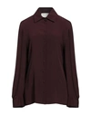 Erika Cavallini Woman Shirt Plum Size 4 Acetate, Silk In Purple
