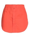 Solotre Woman Mini Skirt Tomato Red Size 8 Cotton