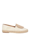 Paloma Barceló Woman Espadrilles Ivory Size 7 Soft Leather In White