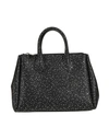 Gum Design Woman Handbag Black Size - Pvc - Polyvinyl Chloride In Black