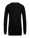 Rick Owens Man Sweater Black Size Xl Virgin Wool