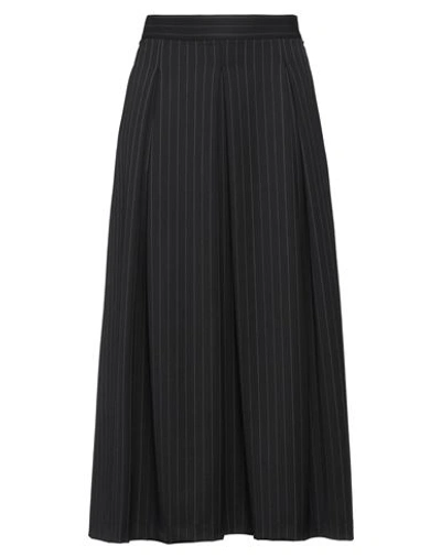 Frase Francesca Severi Woman Maxi Skirt Black Size 6 Polyester, Virgin Wool, Elastane