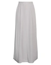 Giorgio Armani Woman Long Skirt Light Grey Size 8 Silk In Grey
