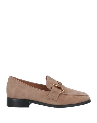 Bibi Lou Woman Loafers Beige Size 9 Soft Leather In Beige