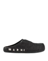 Marni Woman Mules & Clogs Black Size 7 Textile Fibers In Black
