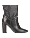 Mychalom Woman Ankle Boots Black Size 11 Soft Leather