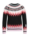 Red Valentino Woman Sweater Black Size L Acrylic, Mohair Wool, Polyamide, Polyester, Wool In Black