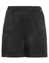 Armani Exchange Woman Shorts & Bermuda Shorts Black Size 4 Viscose