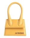 Jacquemus Woman Handbag Mustard Size - Soft Leather In Yellow