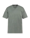 Daniele Fiesoli Man T-shirt Military Green Size L Cotton