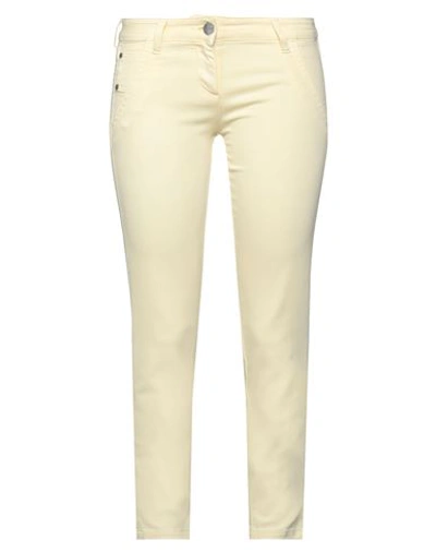 Jacob Cohёn Woman Jeans Pastel Yellow Size 27 Lyocell, Cotton, Elastomultiester, Elastane