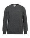 Lacoste Man Sweater Grey Size 3 Wool, Polyamide