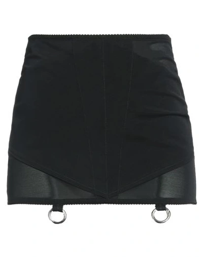 Del Core Woman Mini Skirt Black Size M Nylon, Elastane