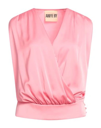 Aniye By Woman Top Pink Size 8 Polyester, Elastane