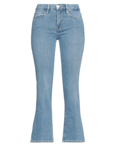 Frame Woman Jeans Blue Size 24 Cotton, Rayon, Elasterell-p, Elastane